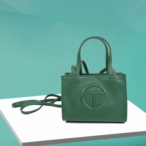 Telfar Telefonväska Dammode Texture Tote Bag green 38cm medium