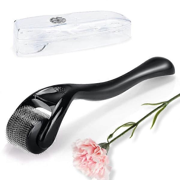 Sort (0,75 mm) 540 Microneedle Roller til fjernelse af acne ar, blegning og anti-rynke roller