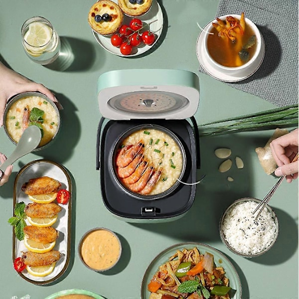 Mini riskoger 1,2 L, 1-2 personer, support til at holde varm, multifunktionel riskoger