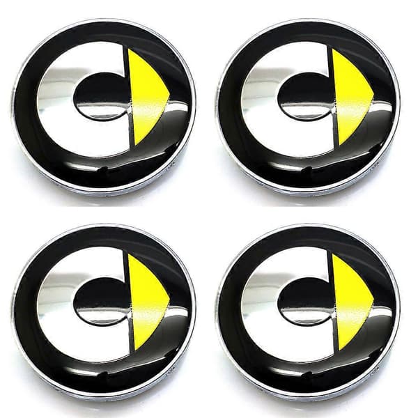 4 x 60mm ABS Plast 3D Navkapslar Centrumkåpor Bilhjulskåpor