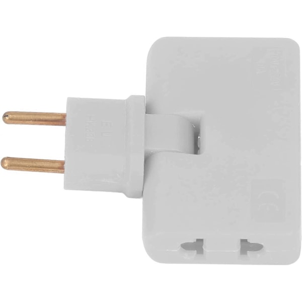 5 Stycken Trådlös Kontaktadapter 180 Graders Rotation 1 till 3 EU-Kontakt Adapter 110-250V (Vit)