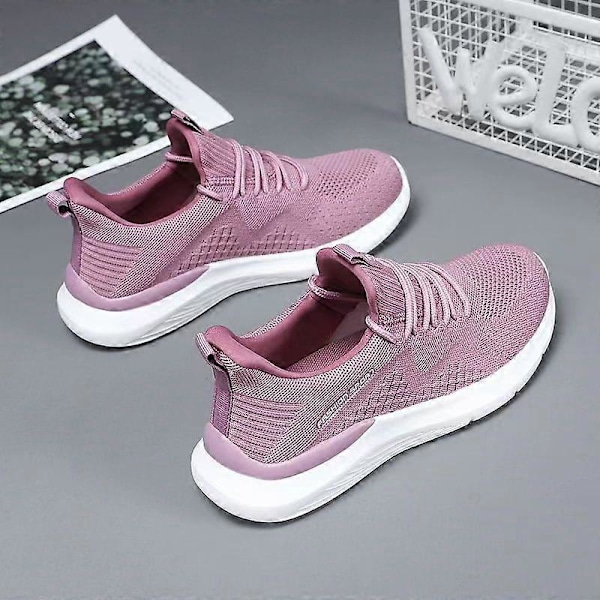 (lilla EU39) Dame Ortopædiske Sneakers Svangstøtte Plantar Fasciitis Ortopædiske Diabetiske Vandresko Komfortable Casual Dame Atletiske Sko