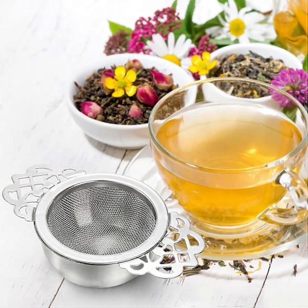 6-pak Rustfri Metal Te-filter Si til Te-infuser 6,35 cm