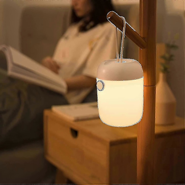 Bærbar Nattlampe for Amming LED Ammelampe, Justerbar Lysstyrke med 7 Farger