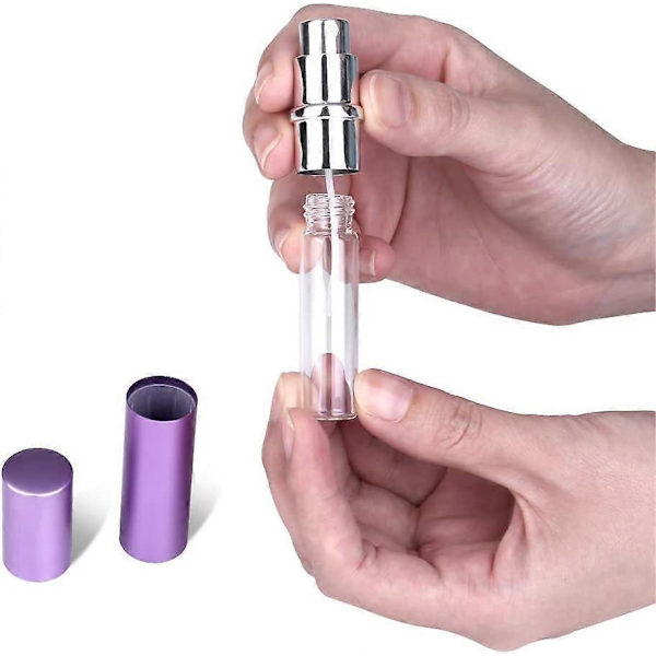 Påfyllningsbara reseparfymflaskor, 3 st 6 ml Mini Bärbara Sprayflaskor Påfyllningsbar Parfym Aftershave Atomizer Tomma Reseflaskor med Kul