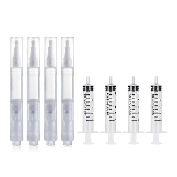 Touch Up Paint Pen 5ml 8-pack Fyllbar Målar Touch Up Penselpenna för Väggar Återfyllningsbar Målar Touch Up Penna för Väggreparation