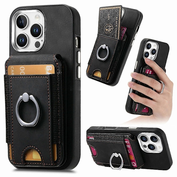 (Sort) Til iPhone 16 Pro Max Telefon Cover