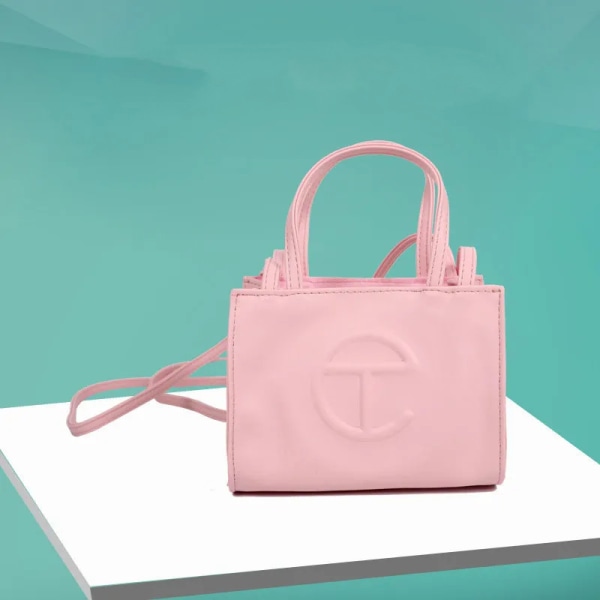 Telfar Telefonväska Dammode Texture Tote Bag Pink Mini