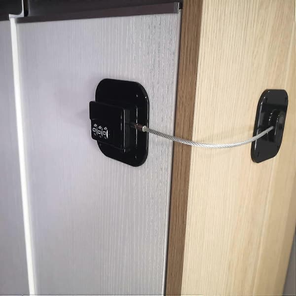 2-pack Uppgraderat Kylskåpslås, Skåplås med Kombination för Bebisar, Barnsäkerhetslås för Skåp