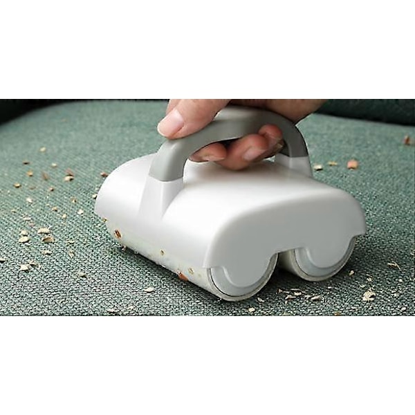 Hvid Dobbelt Hjul Kæledyrshår Epilator