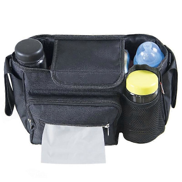Baby Klapvogn Taske Bæretaske Bærbar Messenger Taske Universal Barnevogn Organizer Opbevaring Håndtaske