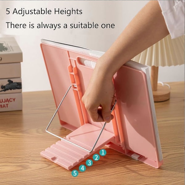 Bokstöd, Robust Design, Justerbara Positioner för Läsning