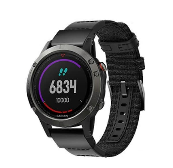Passer til Fenix 5 quick release nylonrem Fenix 7 easy quick release rem