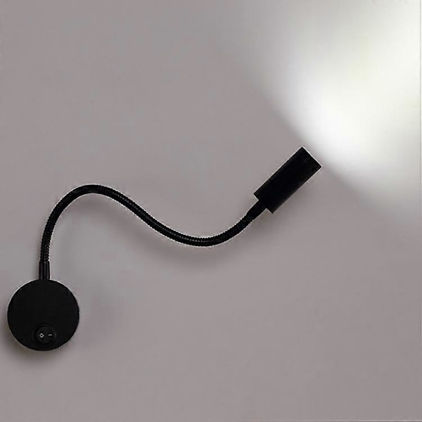 Sengelampe til læsning, væglampe 3W LED boglampe, væg natlampe LED fleksibel spotlight lampe