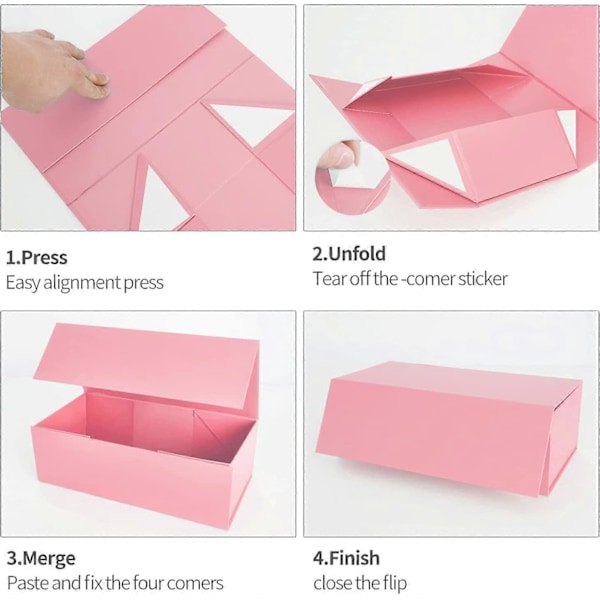 Presentförpackning med magnetisk stängning - 30x15x10 cm lyxig förpackning för presenter