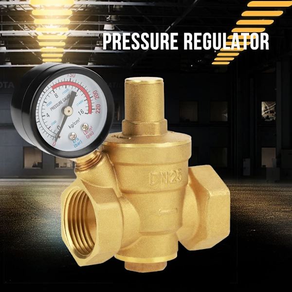 Pressure Regulator Valve Brass Adjustable Pressure Reducer Air