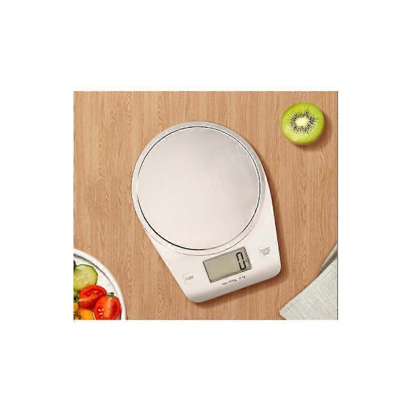 Kjøkkenvekt for matlaging og baking, digital vekt 5KG elektronisk vekt 0.1G / 5Kg