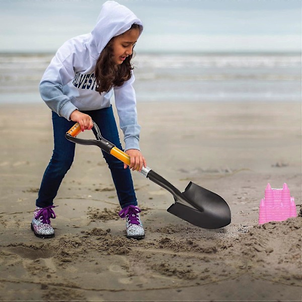 28\" Hagespade for barn - Ergonomisk D-håndtak for små hender