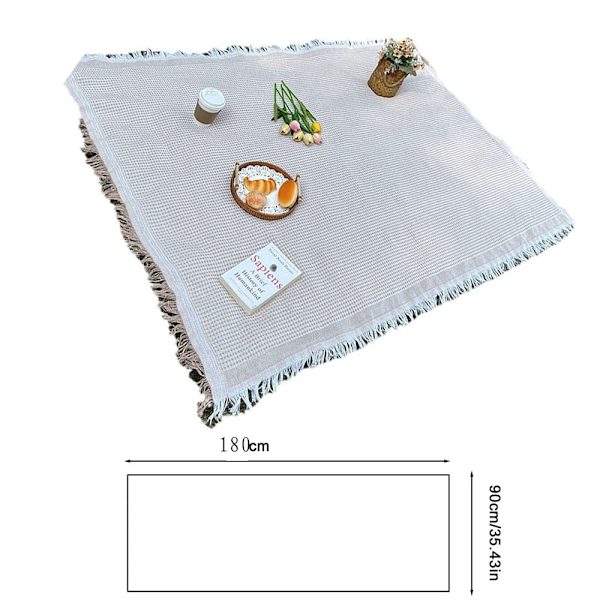 90 x 180 cm picnictæppe, campingtæppe, tæpper, tæpper, picnictæppe
