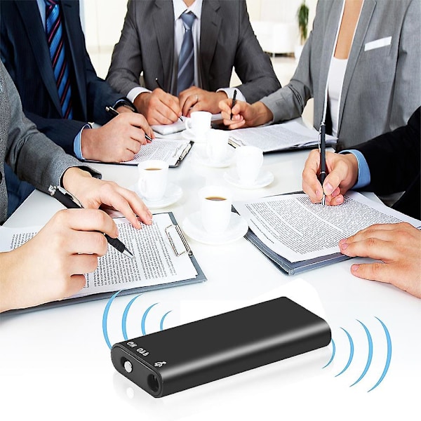 (16G) 8G/16G/32G Professionell Mini Digital Ljud Röstinspelare Mp3-spelare 3 i 1 Röstaktiverad Minneslagring 192Kbps Inspelning WAV 16G