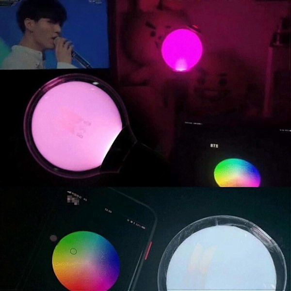 SZCZW BTS Army Bomb Lightstick Ver 4 Map of The Soul 7 Erikoisversio - Mukauta väri konsertin ja Bluetooth-yhteyden sovelluksen avulla (sisältää