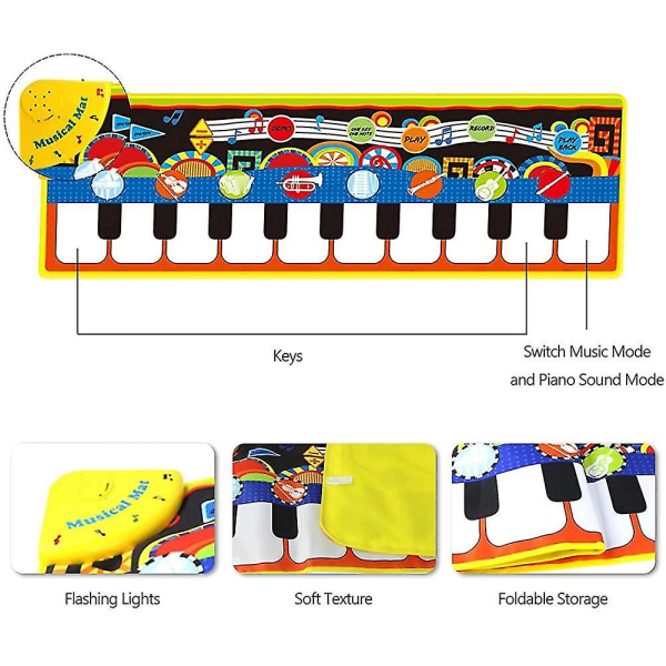 Piano Mat Barns Dans Play Mat Touch Keyboard Game