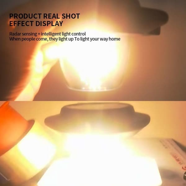 Have Solcellelampe Bevægelsessensor Lys Automatisk Opladning Vandtæt Høj Lysstyrke 3