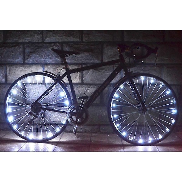 Blått paket med 1 däck LED Cykelhjulslampor Blir Ljusare och Synliga från Alla Vinklar för Ultimat Säkerhet
