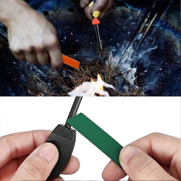 Ild Flint, Ildstarter, Flint Type Ildstarter, Essential Lighter Flint, Essential Lighter Flint, Survival Ild Flint, til Survival Kit, Camping og Vandring