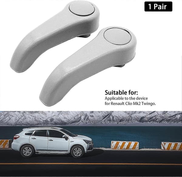 1/2 Sæt Justerbar Sædenøgle Håndtag til Clio Mk2 Twingo 1998-20008, Udskiftning af Trækhåndtag til Sædejustering