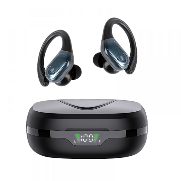 (Svart) Tiksounds Trådløse Ørepropper Bluetooth 5.3 Hodetelefoner Bluetooth Ørepropper med LED-Display 60 Timer