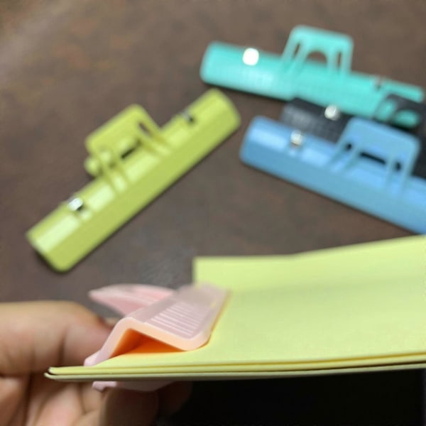 2 stk. Rose Musikbog Klips Sideholder: Plastik Ark Klips Bog Sideholder