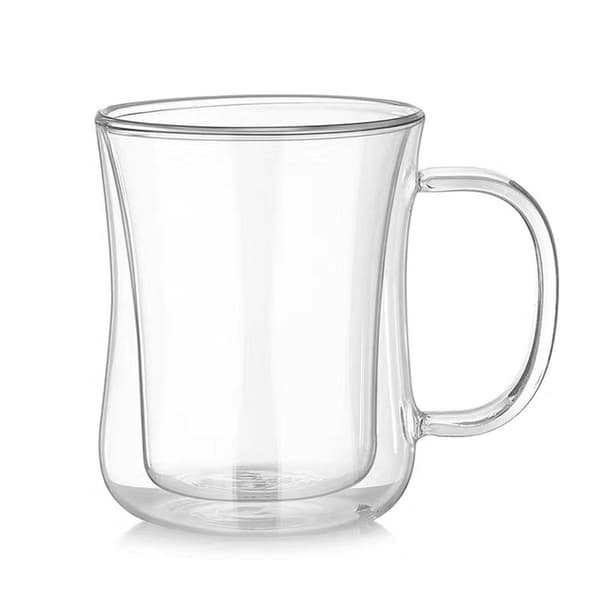 Dobbeltveggede latte macchiato kaffekopper, glass, 2 stk, 350 ml