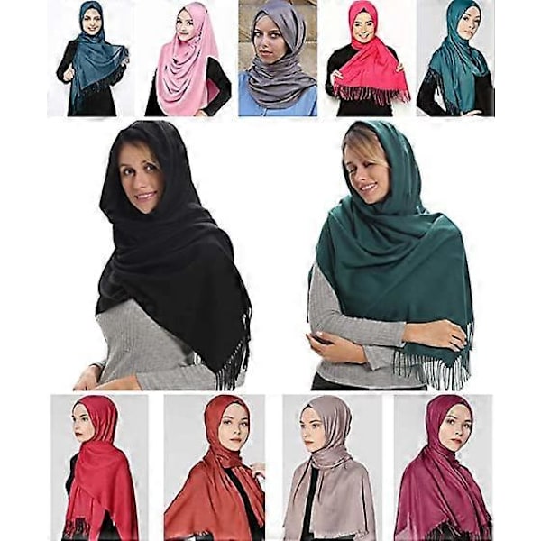 Myk Kasjmir Ullblanding Skjerf Sjal Pashmina Akryl og Sjal for Kvinner