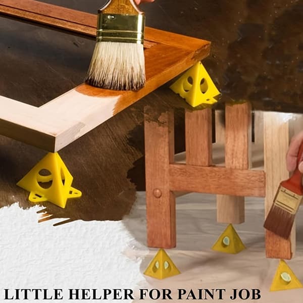 10 st Pyramidfäste Träfärgställ Färgsprejstöd Extra triangulär fotram färgplatta block