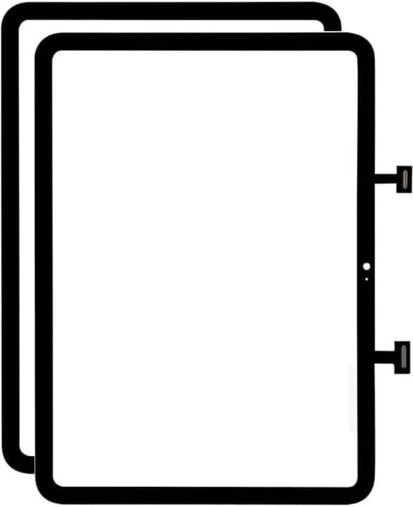 2 stk. kompatibel med iPad 10.9 (2022) Grade B samlet digitizer touchskærm glas reservedel (uden logo)