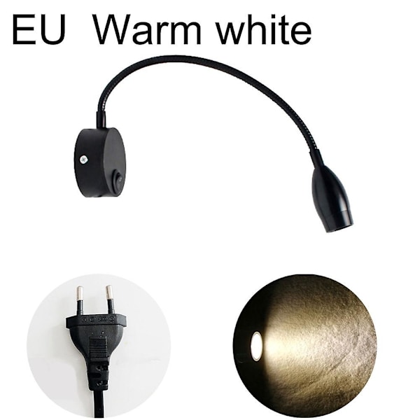 Flexibel väggmonterad LED-lampa med svanhals