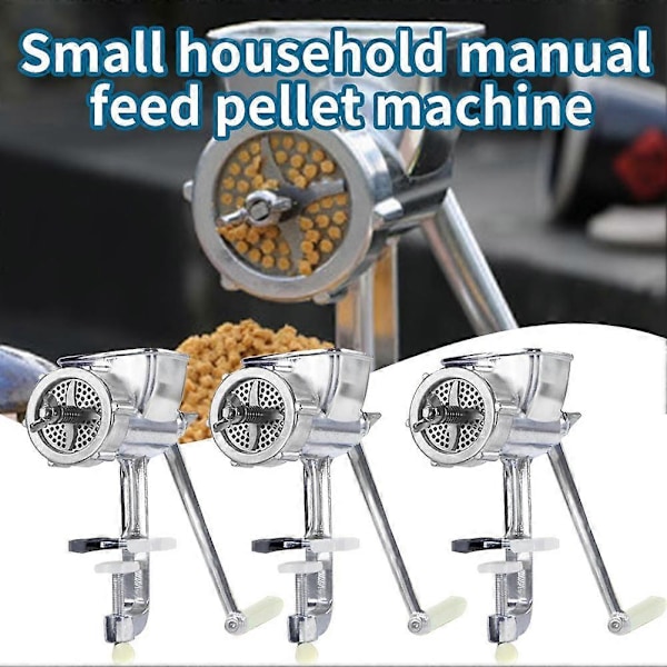 (6) Djurfoder Pellet Maskin Liten Hushålls Manuell Fiskbete Pellet Maskin