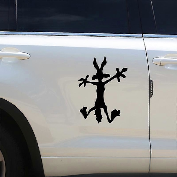 5 kpl occasionprints Vinyyli Lommon Korjaus Wile E Coyote Vinyyli Lyömässä Seinää Tarra Autot Kuorma-auto Ikkuna Tarra Splat Wiley auto Laastari Väri tai Heijastava