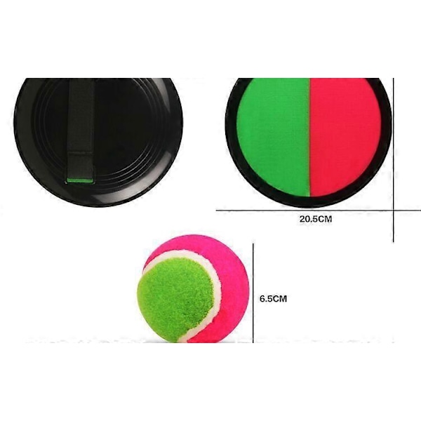 19cm medium klebrig padle-racket, interaktiv kasting og sugeballer for foreldre og barn, leker for barn