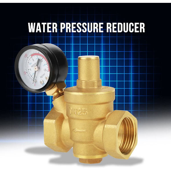 Pressure Regulator Valve Brass Adjustable Pressure Reducer Air