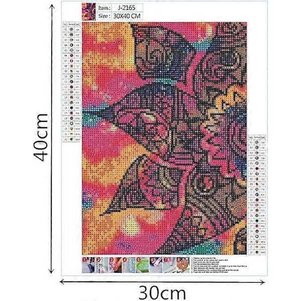 DIY 5D(93)30x40cm Diamantmålningskit för Vuxna - Diamantmålning - DIY Konst - Diamantmålningskit - Gåva och Hemväggsdekor