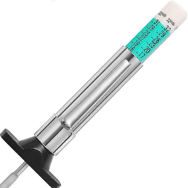 2 st Däckdjupsmätare, Däckmönster Däckdjupsmätare, Däckdjupsmätare 6-sidig Smart Färgkodad Däckdjupsmätare, 25 MM / 32-delar