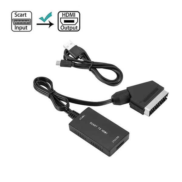 Scart till hdmi hd 720p/1080p switchomvandlare scart i hdmi