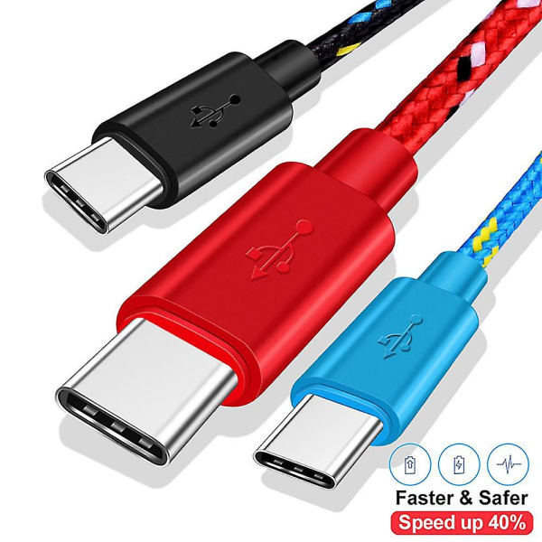 USB Type C-kabel USB C-kablar Typ-c Data Röd för typ C 0,5 m