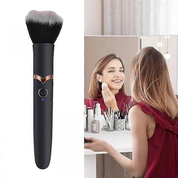 Kosmetik Makeup Blending Brush med 10 vibrationsfrekvenser til hurtig makeup elektrisk makeup puff