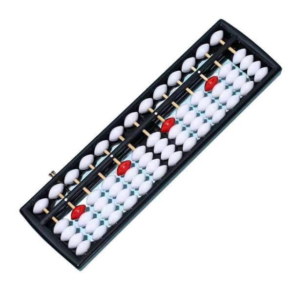 (Svart) Student Abacus 13-rader 5 perler Nybegynnervennlig Abacus Perlearbeid Barnehage Kalkulator Abacus Hjemmeforsyning