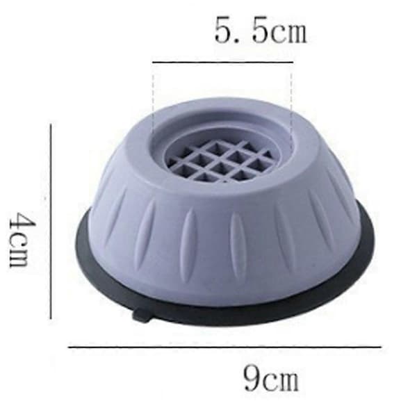 stk. vaskemaskine chassis diameter 9 cm lydløse stødabsorberende fodpuder