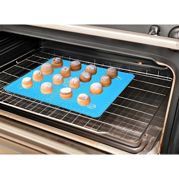 Silikon Bakmatta Halkfri Non-Stick för Bakning Degmatta 51 x 41 cm