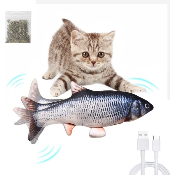 Kattleksaksimuleringsfisk, elektrisk fisk, kattleksak med kattmynta